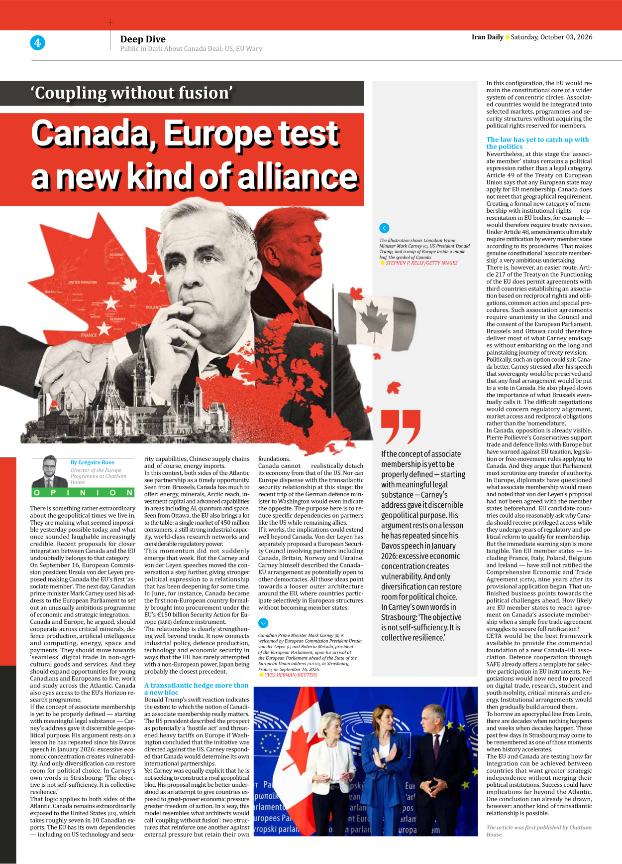 Iran Daily - Number Eight Thousand Two Hundred and Twenty Eight - 03 October 2026 - Page 4