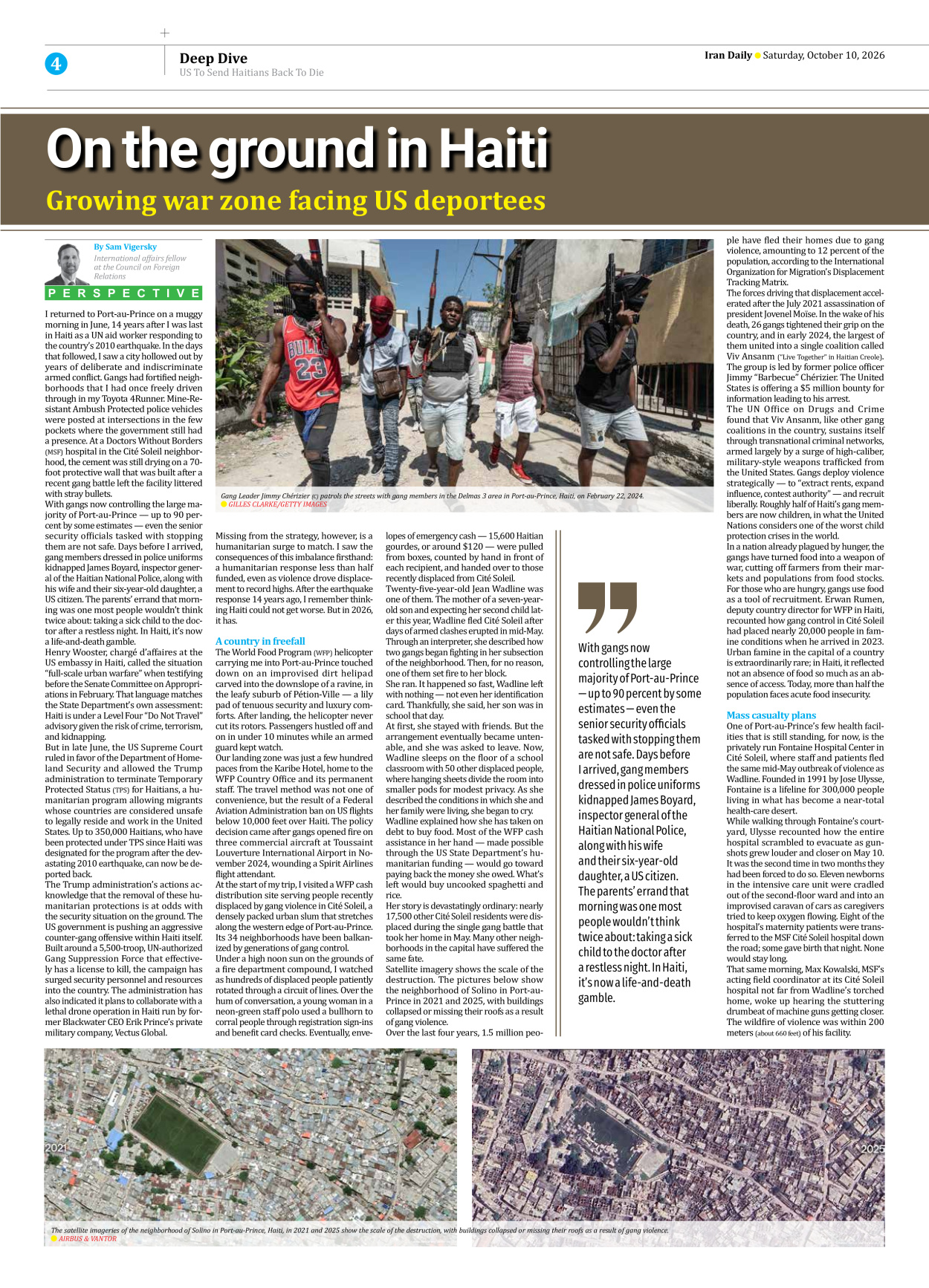 Iran Daily - Number Eight Thousand Two Hundred and Thirty Four - 10 October 2026 - Page 4