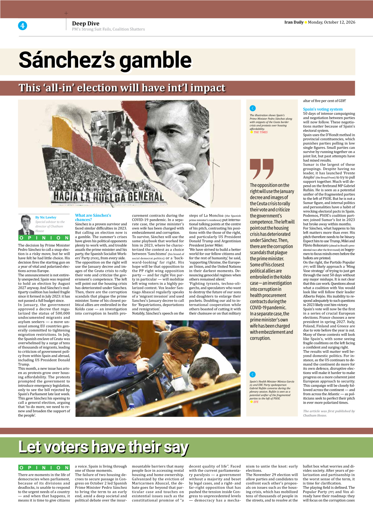 Iran Daily - Number Eight Thousand Two Hundred and Thirty Six - 12 October 2026 - Page 4