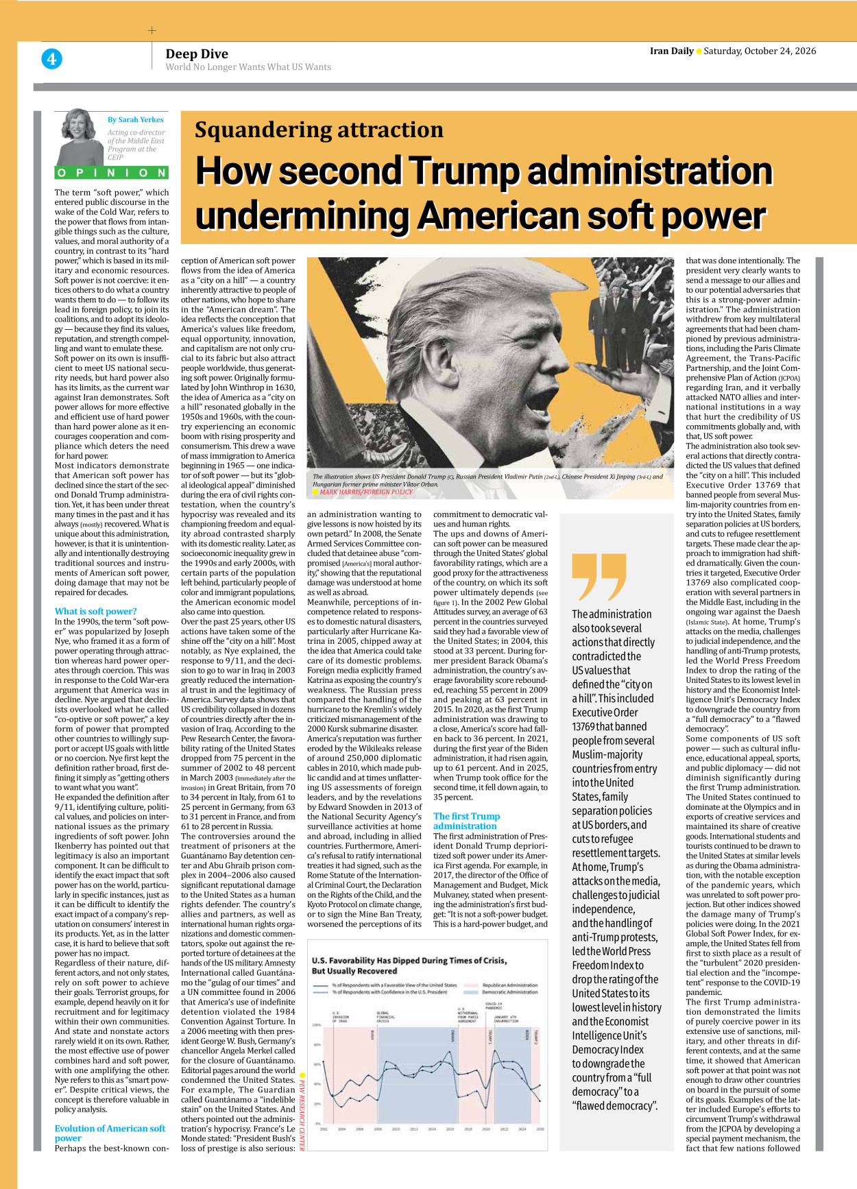 Iran Daily - Number Eight Thousand Two Hundred and Forty Six - 24 October 2026 - Page 4